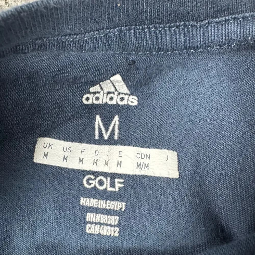 Adidas Golf Tee Men's Medium Navy